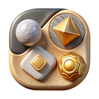 serene rustic Cutout Modern Ui Icons for User Interface Design authentic png