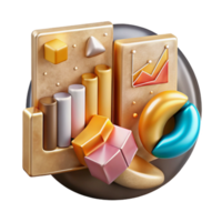 wonderful artistic Data Analytics Charts Graphs Cutout for Business Intelligence original png