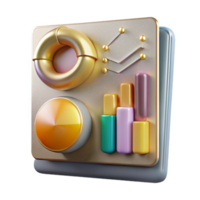 dramatic abstract Data Analytics Report Chart Isolated for Business Intelligence genuine png