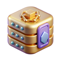 beautiful modern Data Center Icon Isolated for Network Infrastructure original png