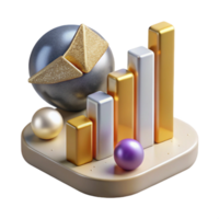 extraordinary minimalist Data Chart Graph Statistics Isolated for Business Presentations original png