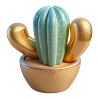 stunning abstract Desert Cactus Plant Cutout with Transparent Background professional png