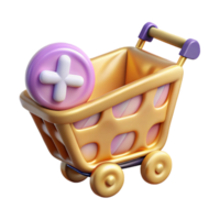 dramatic artistic Ecommerce Shopping Cart Add to Cart Isolated for Online Retail premium png