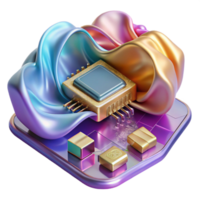beautiful classic Electronic Components Integrated Circuits Microelectronics Isolated for Tech Engineering png