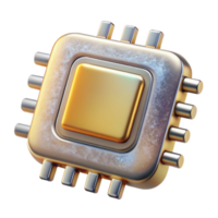 Maravilhoso abstrato eletrônico componentes microchip processador isolado para tecnologia ilustrações autêntico png