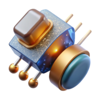 serene abstract Electronic Components Resistor Capacitor Transparent for Circuit Design png