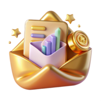dramatic traditional Email Marketing Open Rate Analytics Isolated for Business professional png