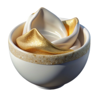magnificent traditional Empty Ceramic Bowl White Transparent Cutout for Food Styling detailed png