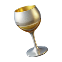 magnificent abstract Empty Wine Glass Clear Isolated for Beverage Photography authentic png