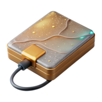 magnificent rustic External Hard Drive Data Storage Cutout for Tech Presentations authentic png