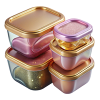 dramatic rustic Food Storage Containers Plastic Set Transparent Kitchen Organization high quality png