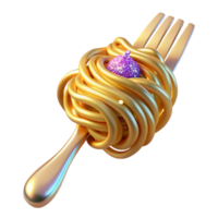 serene classic Fork with Spaghetti Noodles Isolated for Italian Food Promotions high quality png