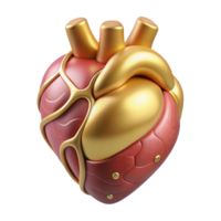 beautiful artistic Heart Anatomy Cardiology Cutout for Medical Posters png