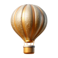 impressive rustic Hot Air Balloon Icon Isolated Cutout for Travel Illustrations detailed png
