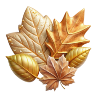 dramatic abstract Isolated Autumn Leaves Pattern for Fall Graphics png