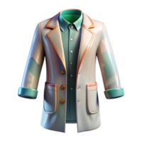 wonderful vintage Lab Coat Scientist Transparent Background for Medical Design authentic png