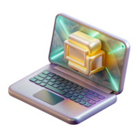 magnífico contemporâneo computador portátil com código programação Programas desenvolvimento Cortar fora para tecnologia projetos original png