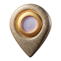 beautiful abstract Location Icon with Gps Coordinates Isolated for Mapping Applications high resolution png