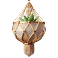 extraordinary rustic Macrame Plant Hanger Transparent Background Home Decor high resolution png