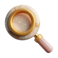 impressive minimalist Magnifying Glass Search Icon Cutout for Web Navigation professional png