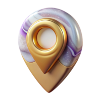 serene artistic Map Pin with Location Information Popup Isolated for Interactive Maps authentic png