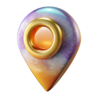 serene traditional Map Pin with Location Information Popup Isolated for Interactive Maps premium png