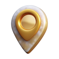 vibrant artistic Map Pin with Customizable Color and Shape Transparent for User Interfaces high resolution png