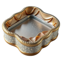 wonderful minimalist gold Tray Cutout Decorative Home Decor Element detailed png