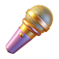 wonderful rustic Microphone Karaoke Singing Performance Isolated authentic png