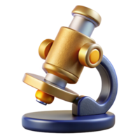 dramatic classic Microscope Laboratory Icon Isolated for Science Research authentic png