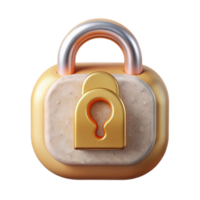 vibrant traditional Minimalist Key Lock Icon Cutout for Security Systems authentic png
