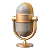 dramatic modern Minimalist Microphone Icon Isolated for Audio Recording high resolution png