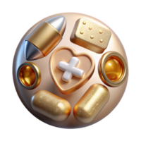 serene rustic Modern Medical Icons Collection Isolated for Website Design exclusive png