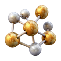 elegant creative Molecule Structure Cutout for Chemistry Diagrams original png