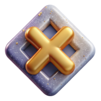 magnificent classic Multiplication Symbol Isolated for Math Problems original png