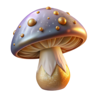 dramatic minimalist Mushroom Illustration Isolated for Nature Graphics png