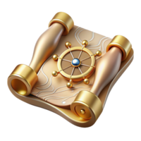 stunning modern Nautical Chart with Depth Markers Cutout for Maritime Navigation authentic png