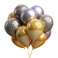 impressive rustic Party Balloons Bunch Birthday Decoration Cutout high resolution png