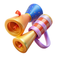 magnificent minimalist Party Blowers Rolled Paper Noisemakers Colorful Transparent high resolution png