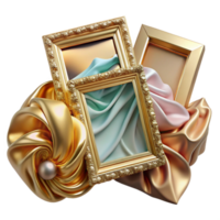 beautiful minimalist Photo Frames Collage Cutout for Memory Display authentic png