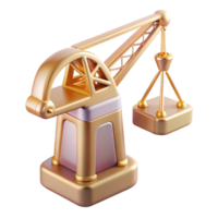vibrant rustic Port Crane Isolated Cutout for Harbor Operations professional png