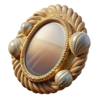 dramatic abstract Rattan Mirror Transparent Background Home Decor high quality png