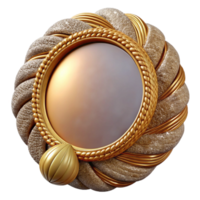 wonderful modern Rattan Mirror Transparent Background Home Decor authentic png
