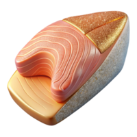 stunning abstract Raw Salmon Fillet Pink Isolated for Seafood Menu premium png