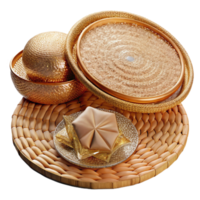 impressive rustic Rattan Placemats Transparent Background Dining Decor original png