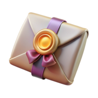 impressive creative Realistic Envelope Mockup with Wax Seal Transparent original png