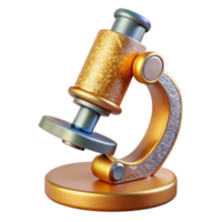 vibrant abstract Research Microscope Isolated for Biology Projects high quality png