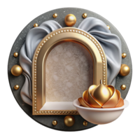 dramatic creative Restaurant Menu Border Frame Isolated for Culinary Graphics authentic png