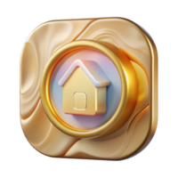 extraordinary minimalist Smart Home User Interface Icon Isolated for App Design genuine png