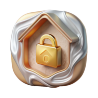 stunning minimalist Smart Home User Privacy Icon Transparent for Data Protection high quality png